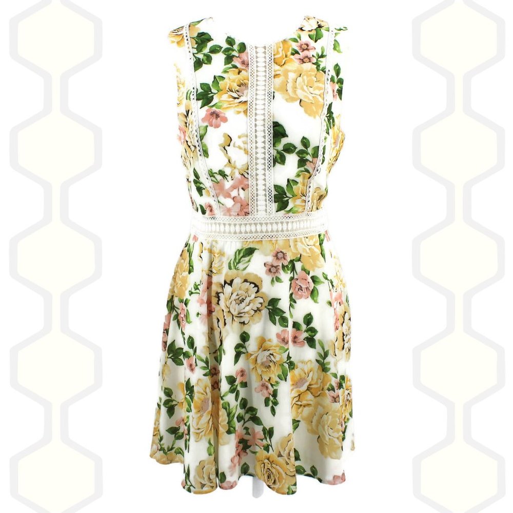 Disney Princess Dress Belle Yellow Flower M